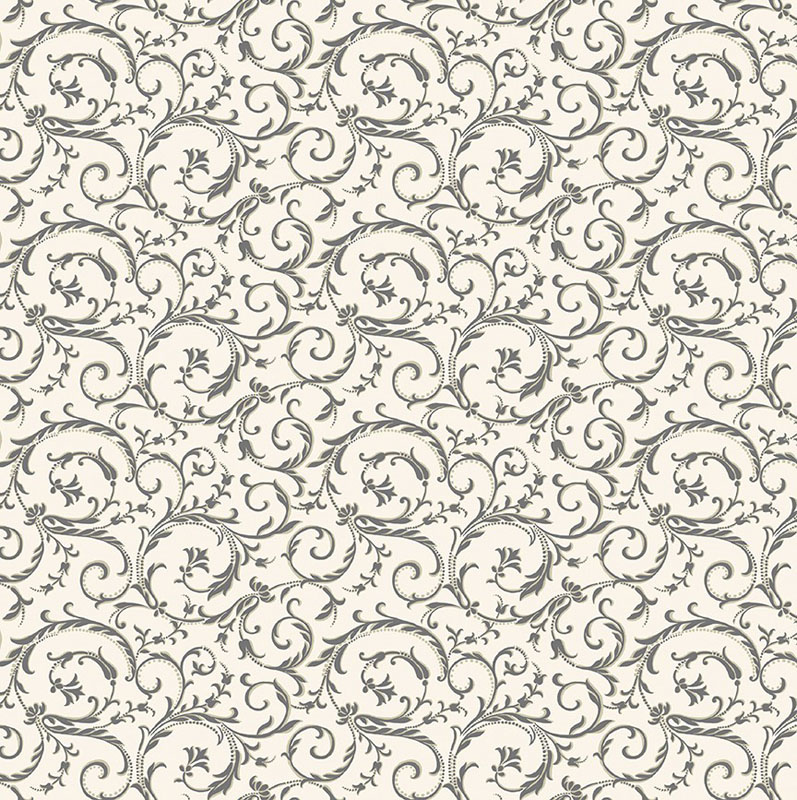 Warm Embrace By Kanvas Studio For Benartex - Scrolling Embrace Cream/Slate
