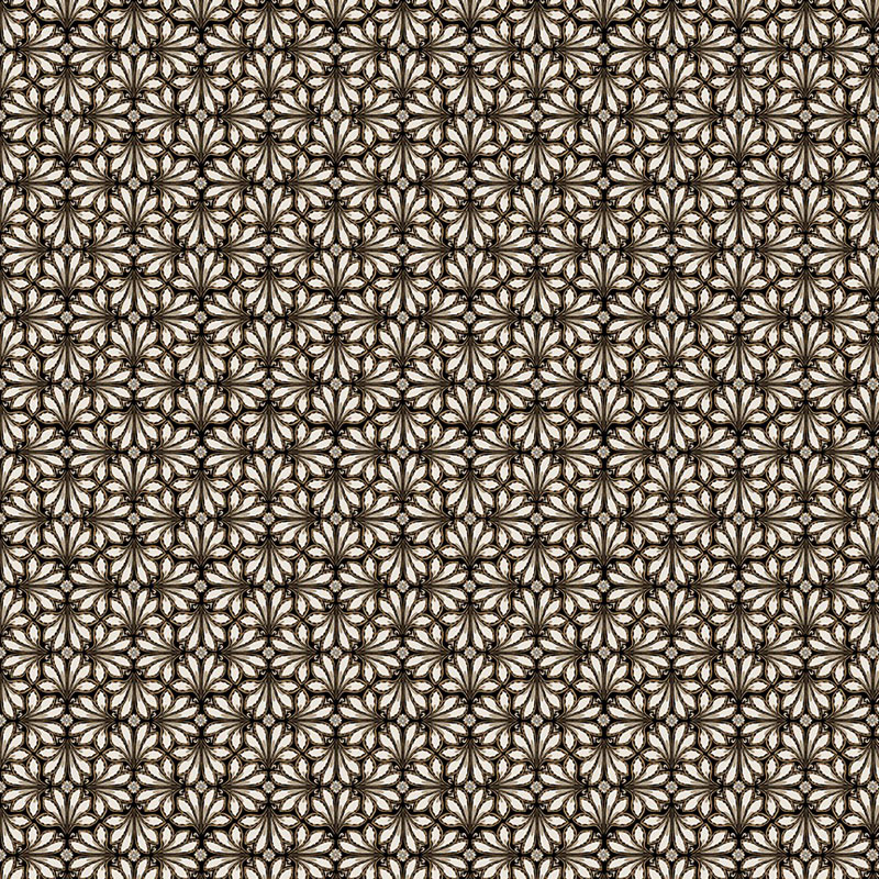 Warm Embrace By Kanvas Studio For Benartex - Fronds Geo Black/Cream