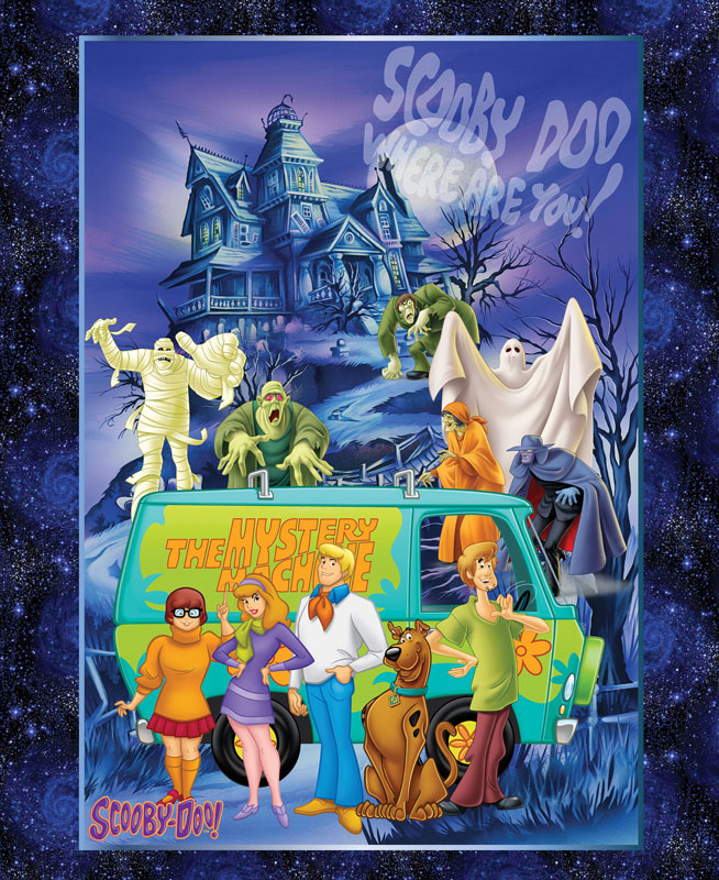 Scooby Doo By Warner Bros For Benartex - Scooby-Doo Mystery Panel Multi