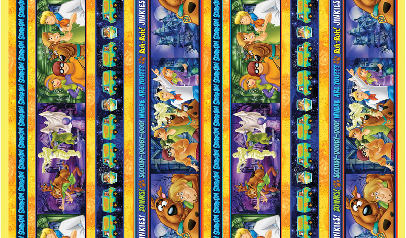 Scooby Doo By Warner Bros For Benartex - Scooby-Doo Stripe Multi