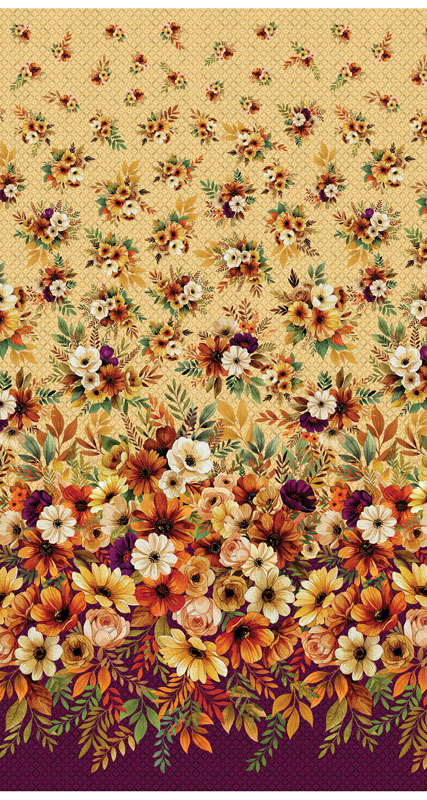 Amber And Spice By Kanvas Studio For Benartex - Amber & Spice Border Multi