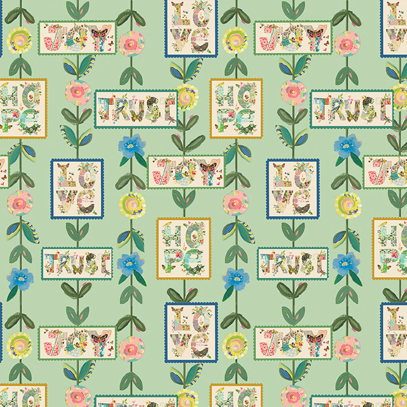 Hope By Kelly Rae Roberts For Benartex - Seafoam