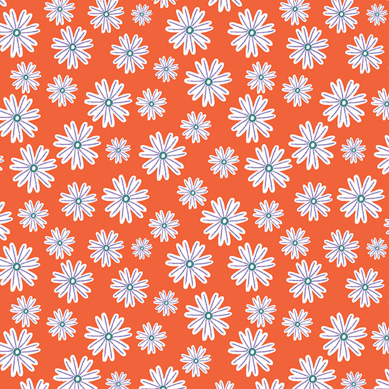 Beautiful World By Lee Foster Wilson For Benartex - Sun Daisy Orange
