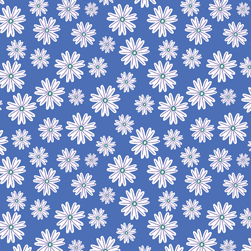 Beautiful World By Lee Foster Wilson For Benartex - Sun Daisy Blue