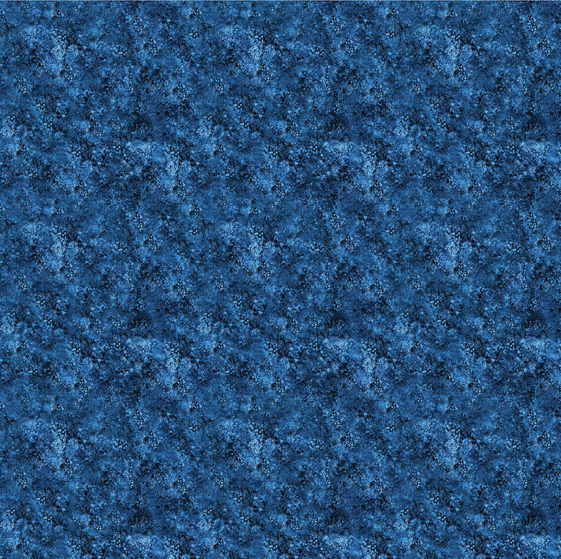 Dragonfly And Moon By Peggy Collins For Benartex - Stippled Earth Blue