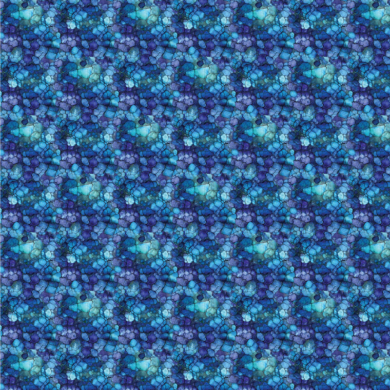 Dragonfly And Moon By Peggy Collins For Benartex - Prism Shadows Blue