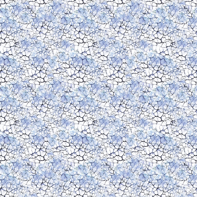 Dragonfly And Moon By Peggy Collins For Benartex - Cracked Earth Light Blue