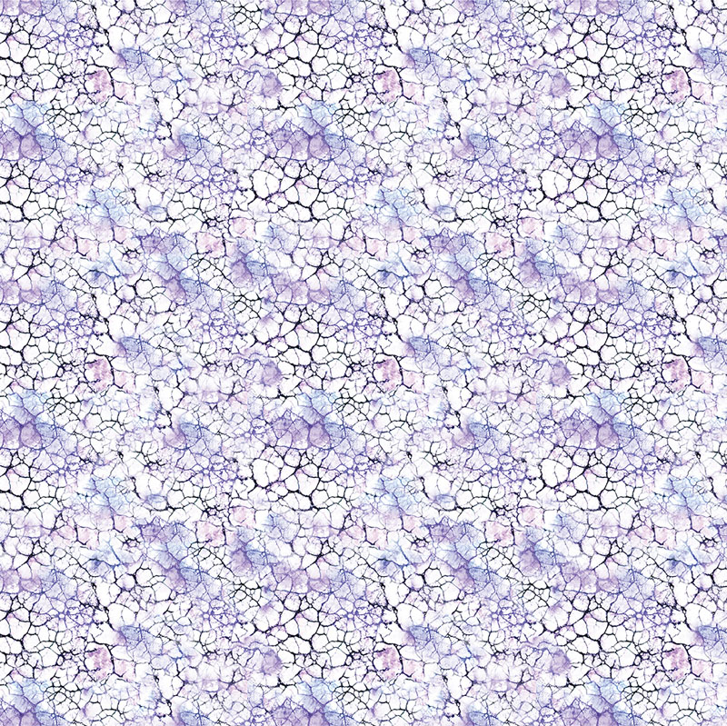 Dragonfly And Moon By Peggy Collins For Benartex - Cracked Earth Light Plum