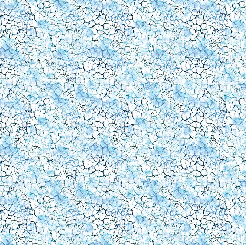 Dragonfly And Moon By Peggy Collins For Benartex - Cracked Earth Light Teal