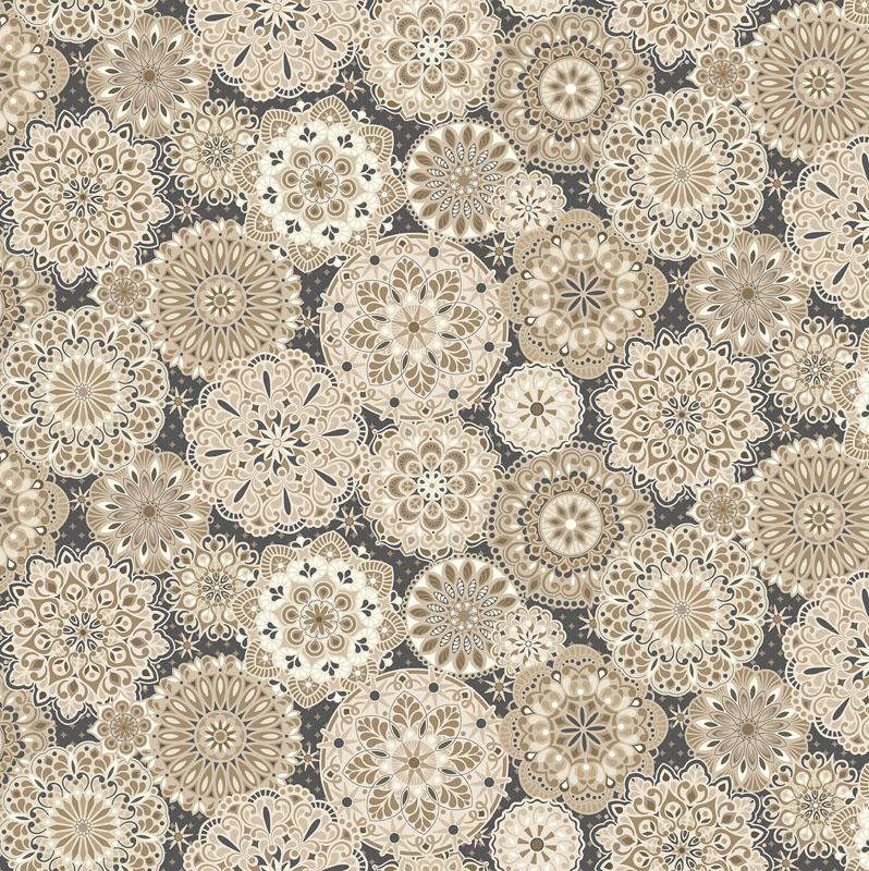 Shadow And Stone By Contempo Studio For Benartex - Medallions Sandstone