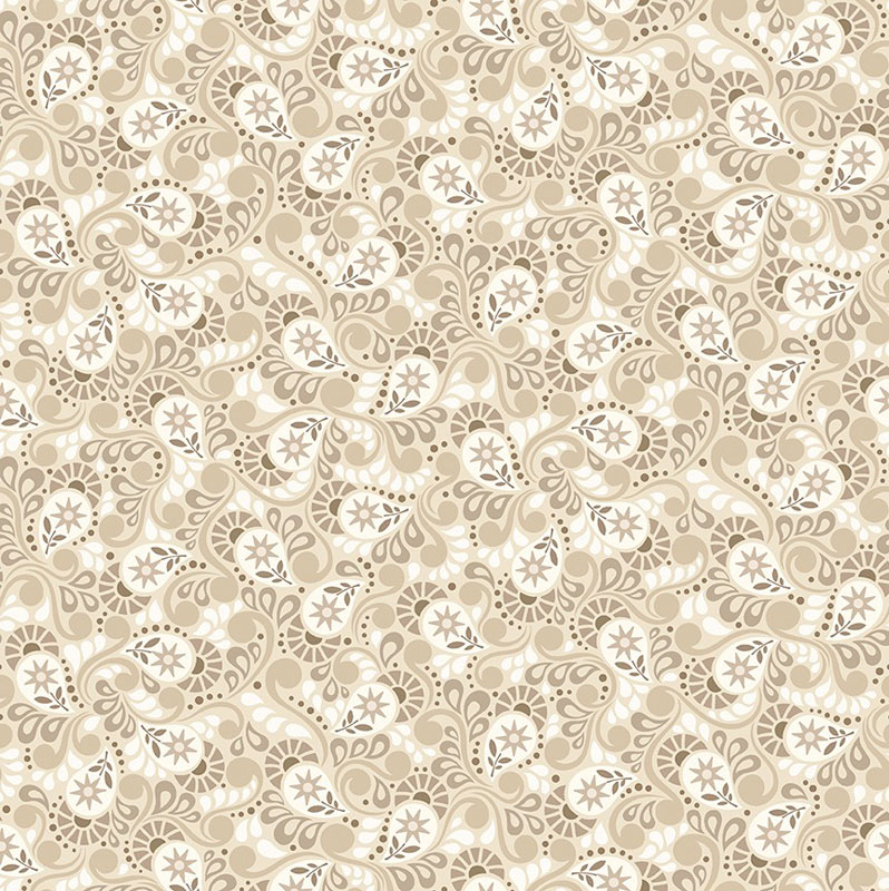 Shadow And Stone By Contempo Studio For Benartex - Paisley Cappuccino