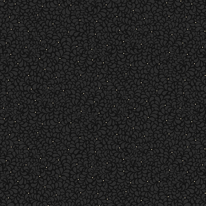 Shadow And Stone By Contempo Studio For Benartex - Micro Feathers Ebony