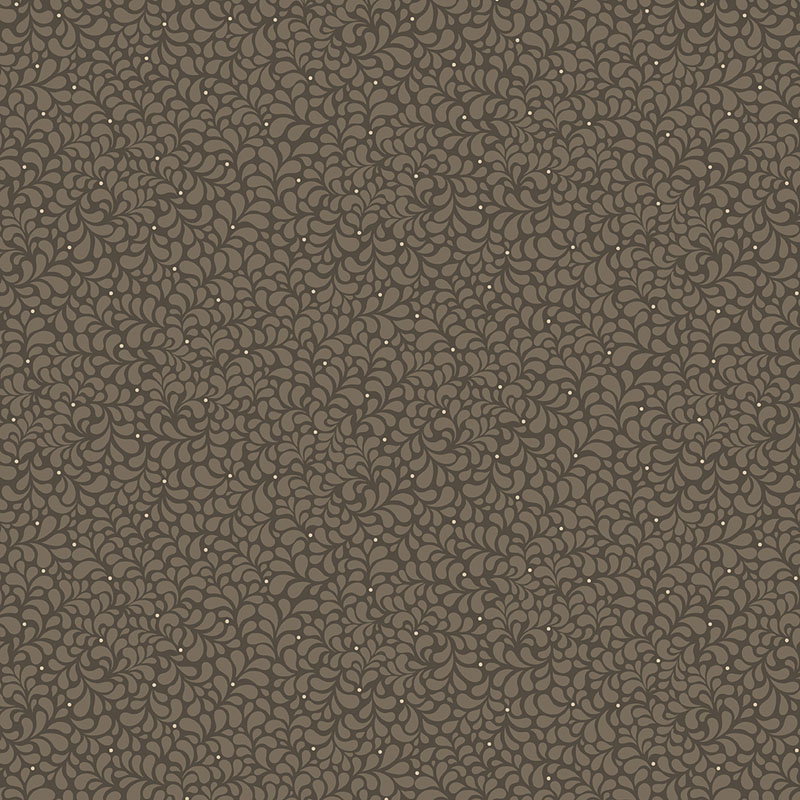 Shadow And Stone By Contempo Studio For Benartex - Micro Feathers Chocolate