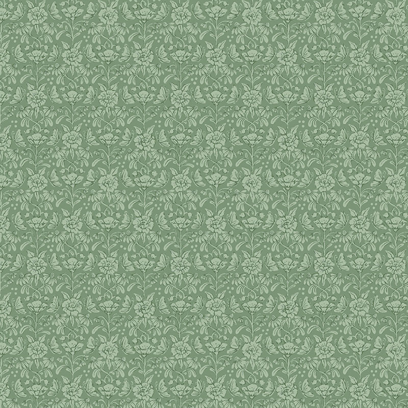 Emma\'s Farmhouse By Fox And Fables For Benartex - Fairytale Tonal Willow