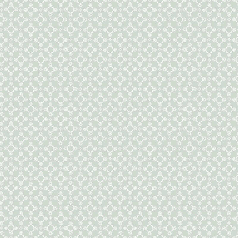Emma\'s Farmhouse By Fox And Fables For Benartex - Petit Eyelet Light Sage