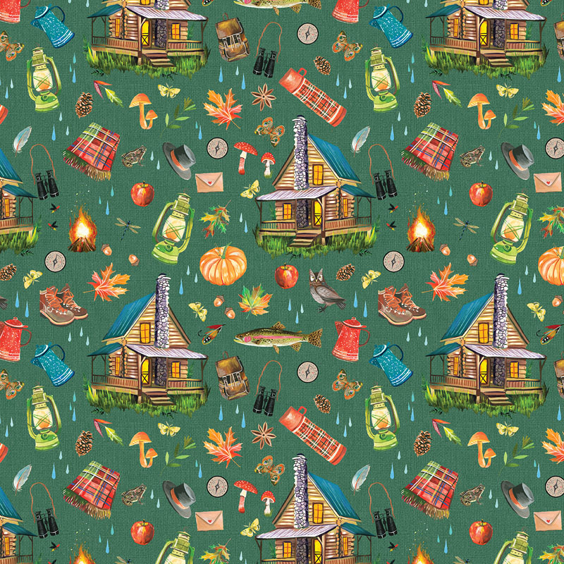 A Forest Tale By Katie Daisy For Benartex - Forest