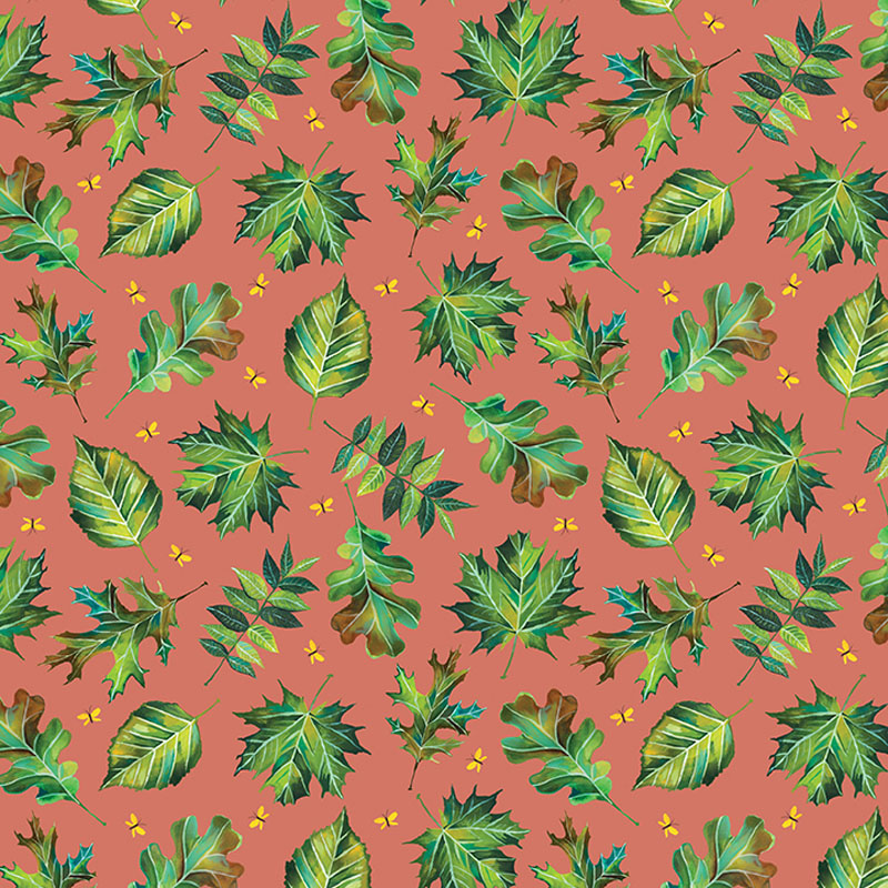 A Forest Tale By Katie Daisy For Benartex - Peach Jam