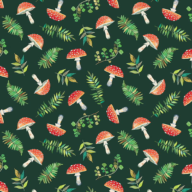 A Forest Tale By Katie Daisy For Benartex - Dark Forest