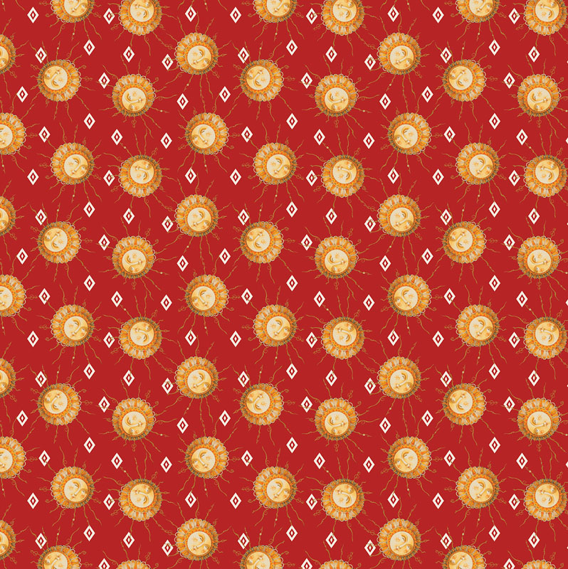 Sun Festival By David Galchutt For Benartex - Red