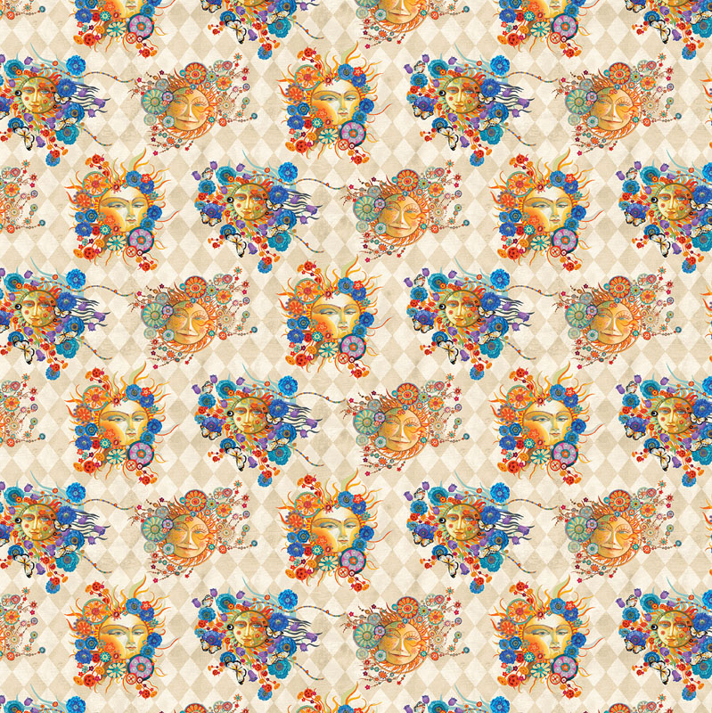 Sun Festival By David Galchutt For Benartex - Natural