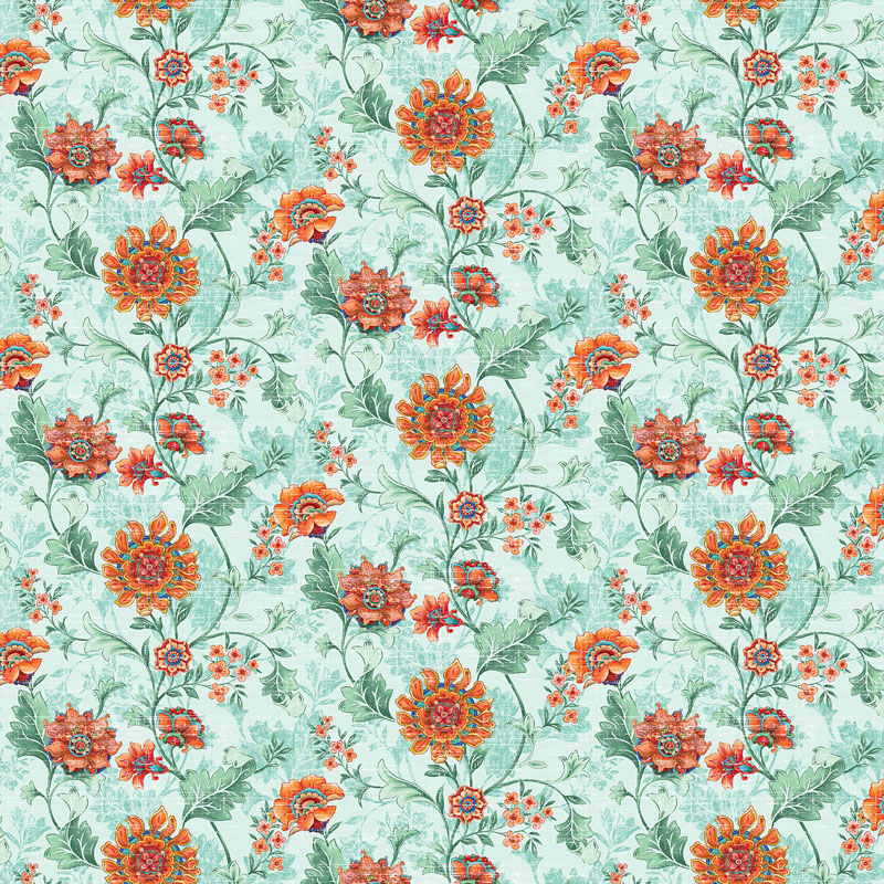 Sun Festival By David Galchutt For Benartex - Turquoise