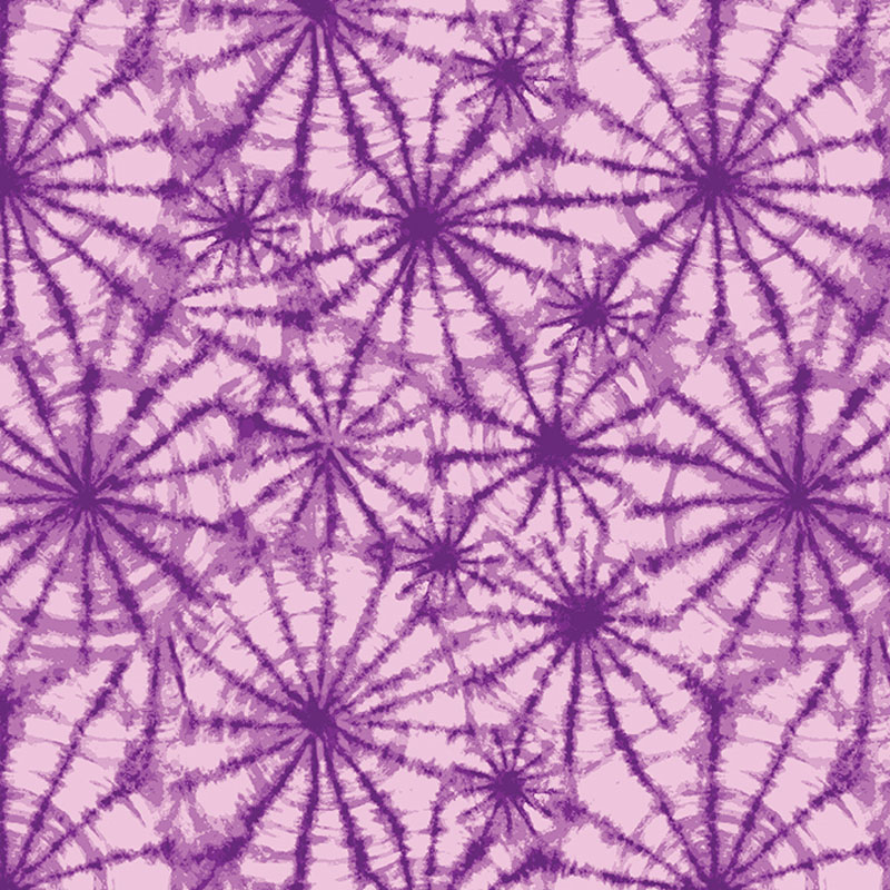Hedgerow By Rachel Rossi For Benartex - Shibori Circles Purple