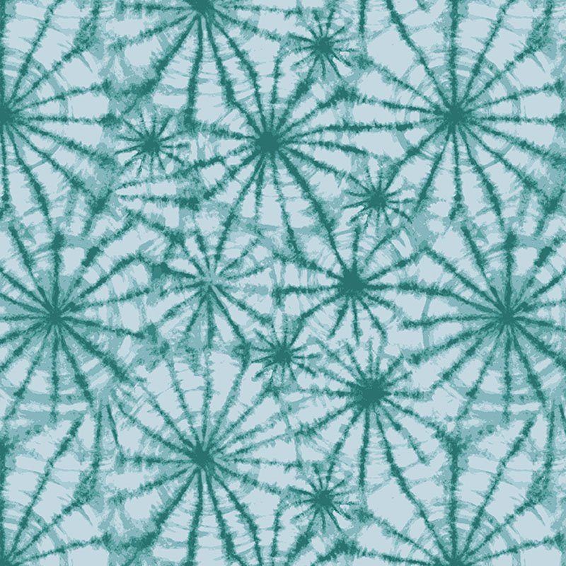 Hedgerow By Rachel Rossi For Benartex - Shibori Circles Teal