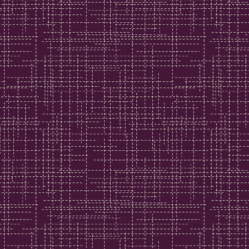 Hedgerow By Rachel Rossi For Benartex - Threadbound Dark Plum