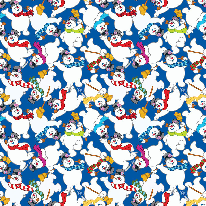 Frosty The Snowman By Warner Bros For Benartex - Snowbuddies Royal Blue