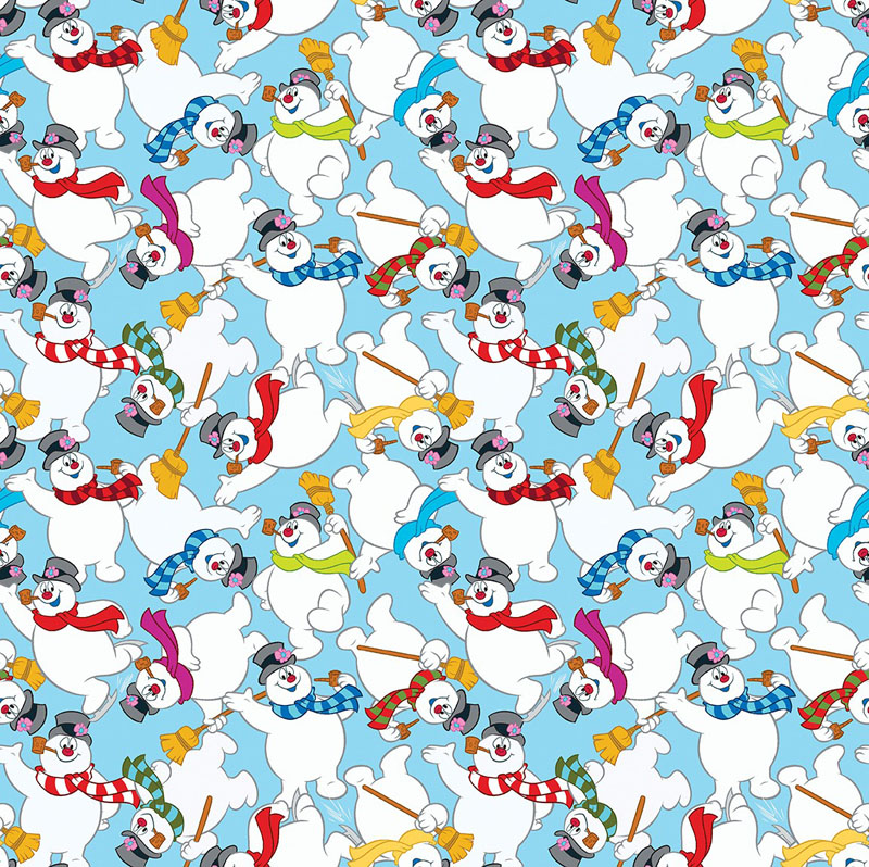 Frosty The Snowman By Warner Bros For Benartex - Snowbuddies Aqua