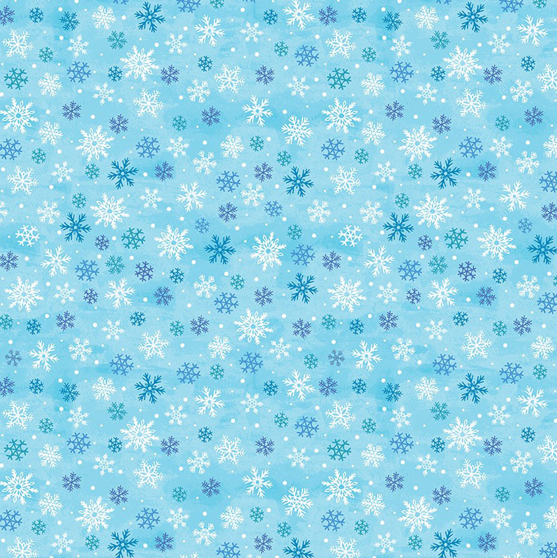 Snowflake Basic By Benartex - Aqua