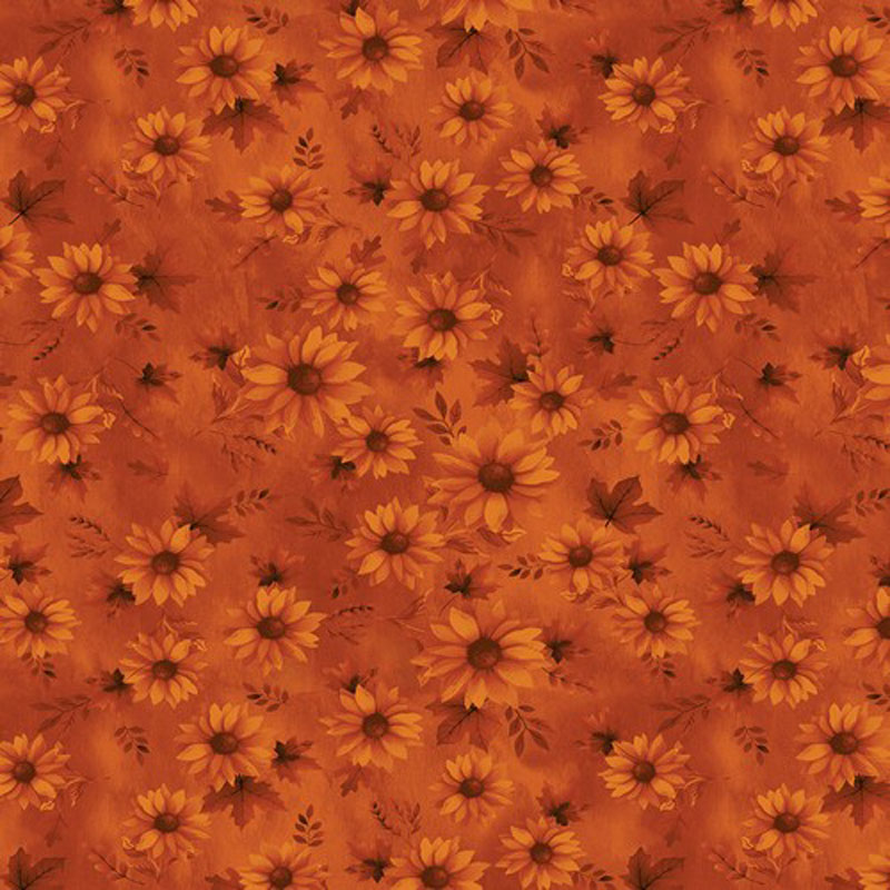 Autumn Harvest 108" By Kanvas Studio For Benartex - Pumpkin