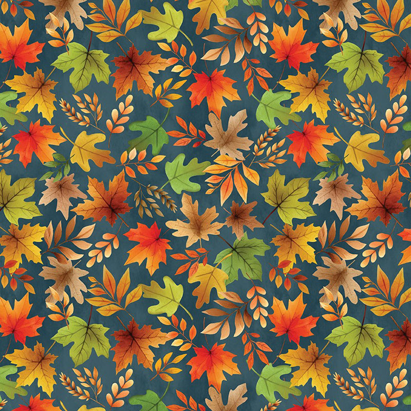 Harvest Friends By Kanvas Studio For Benartex - Teal