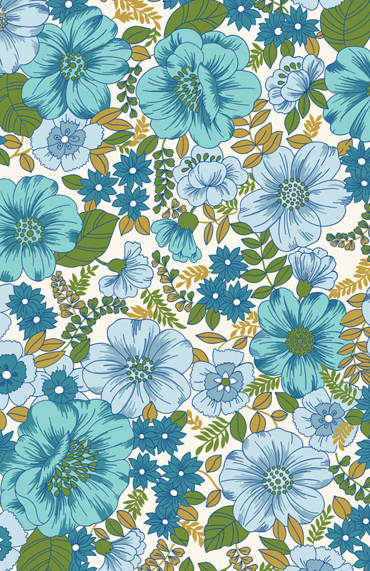 Breezy By V And Co For Moda - Digital Print - Blueloom
