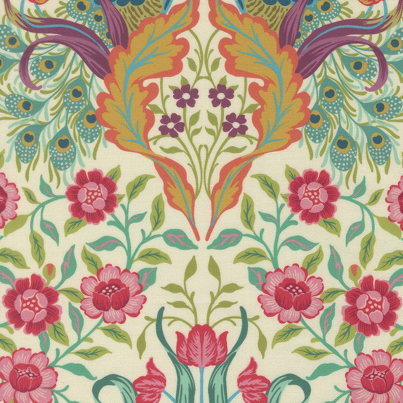 Tilbury Garden By Crystal Manning For Moda - Digital Print - Porcelain