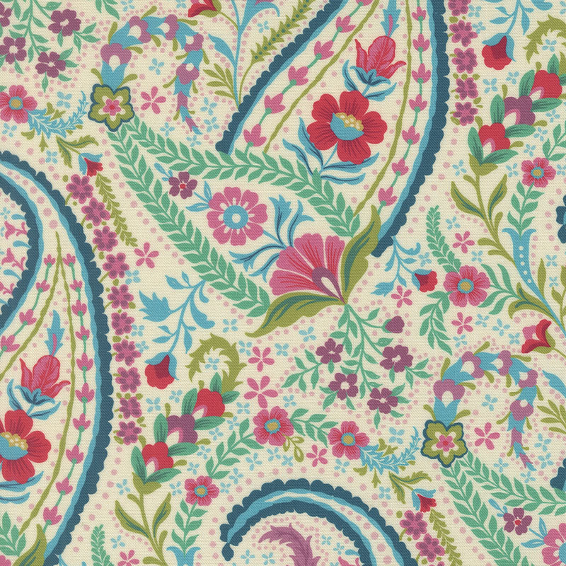Tilbury Garden By Crystal Manning For Moda - Digital Print - Porcelain
