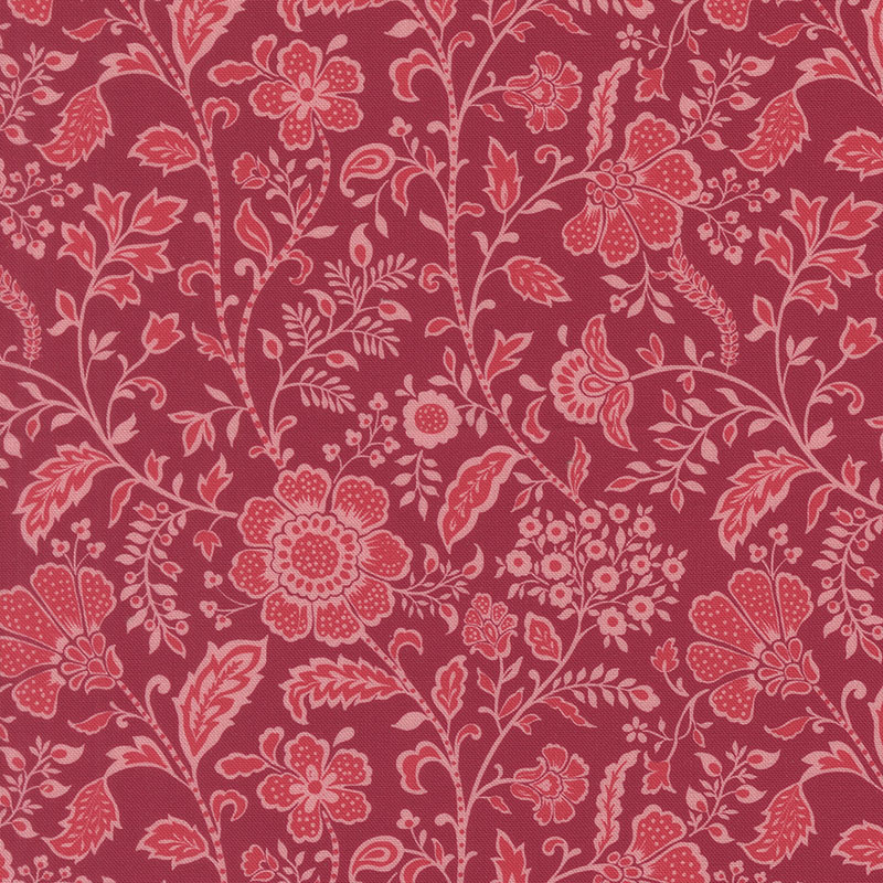 Tilbury Garden By Crystal Manning For Moda - Digital Print - Pomegranate