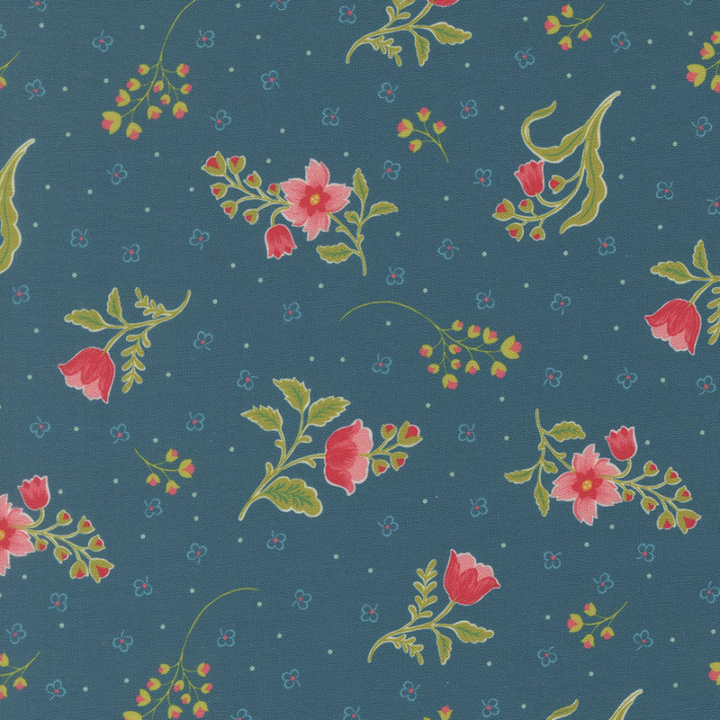 Tilbury Garden By Crystal Manning For Moda - Digital Print - Horizon Blue