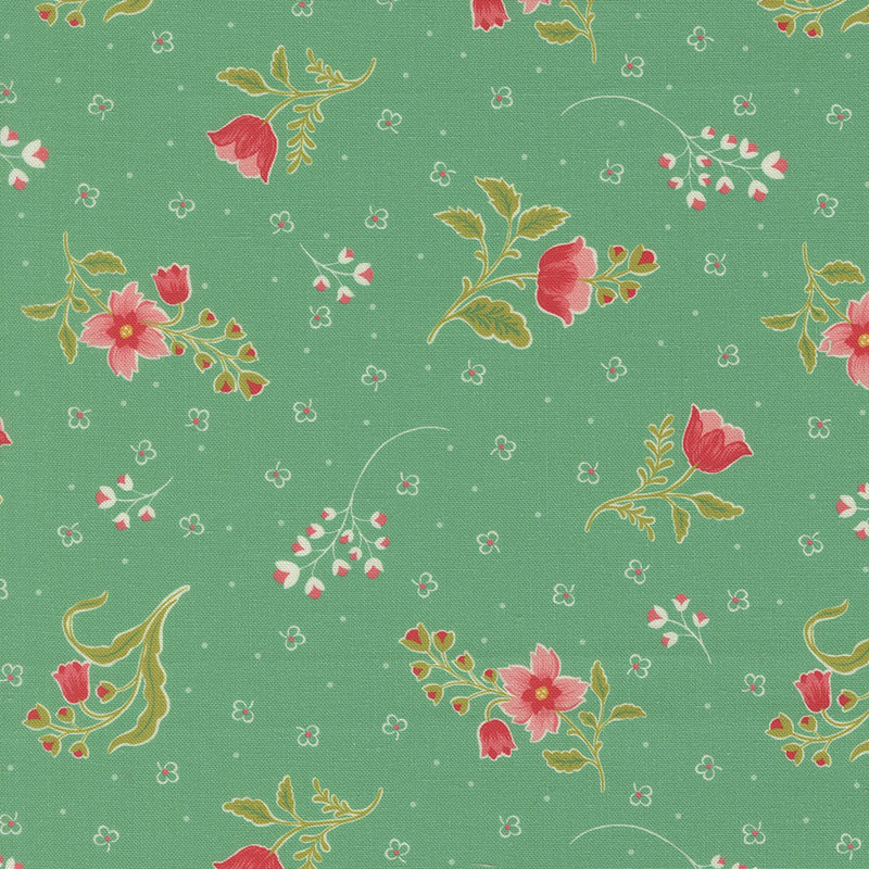 Tilbury Garden By Crystal Manning For Moda - Digital Print - Spearmint