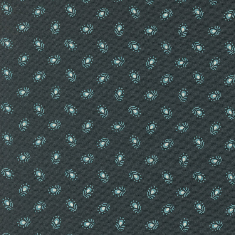 Tilbury Garden By Crystal Manning For Moda - Digital Print - Prussian Blue