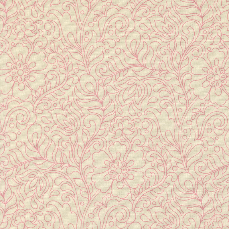 Tilbury Garden By Crystal Manning For Moda - Digital Print - Porcelain