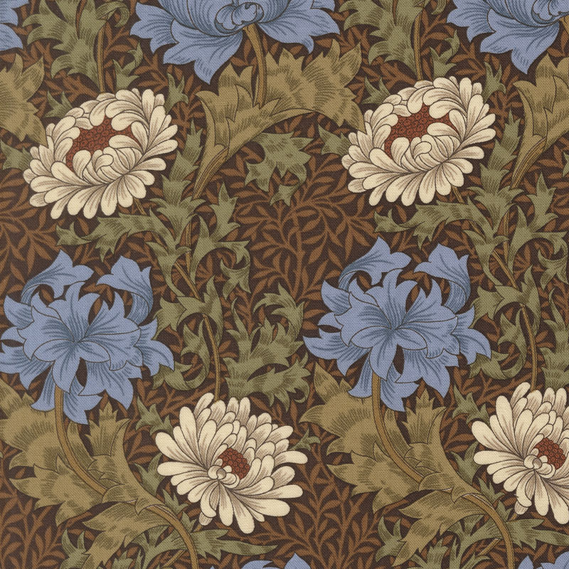Morris Melody By Barbara Brackman For Moda - Chocolate