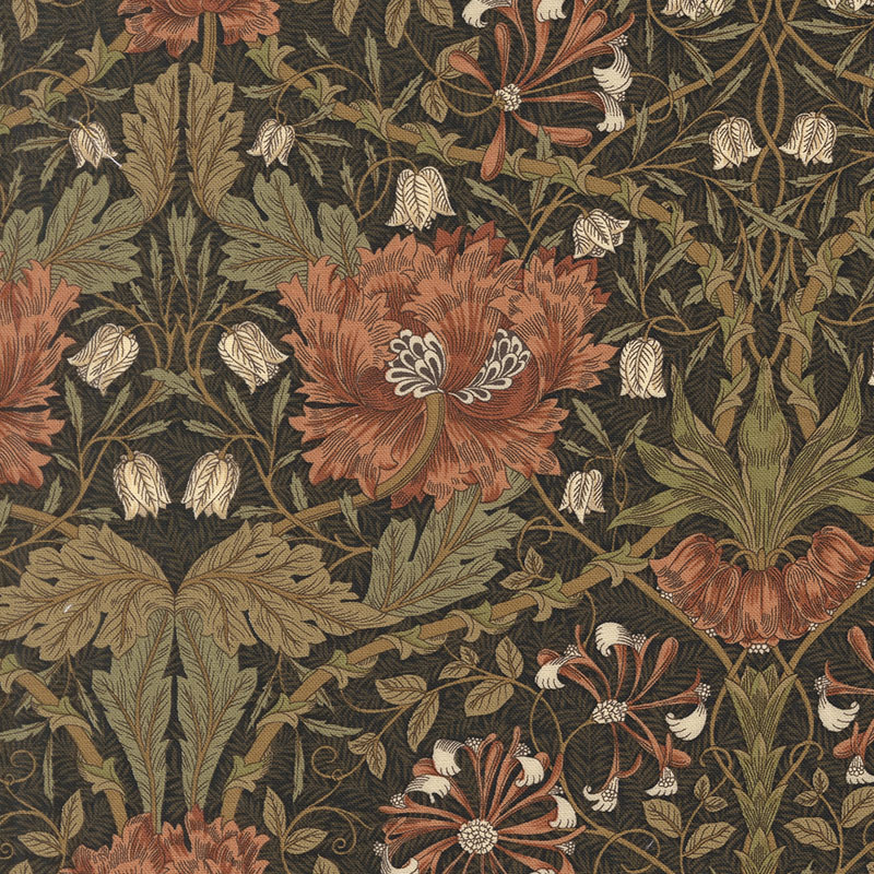 Morris Melody By Barbara Brackman For Moda - Ebony