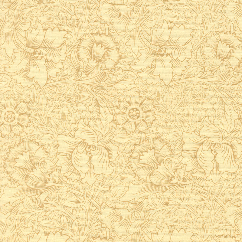 Morris Melody By Barbara Brackman For Moda - Parchment