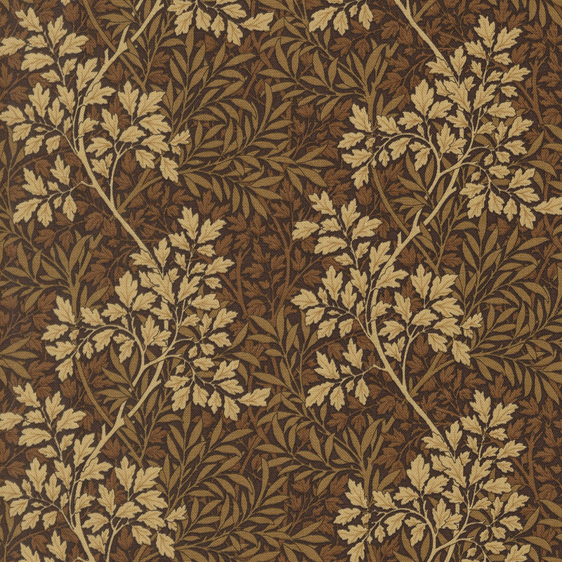 Morris Melody By Barbara Brackman For Moda - Chocolate