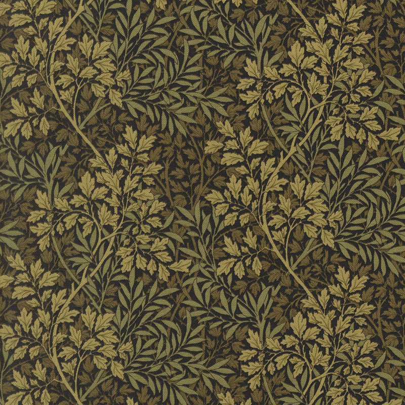 Morris Melody By Barbara Brackman For Moda - Ebony