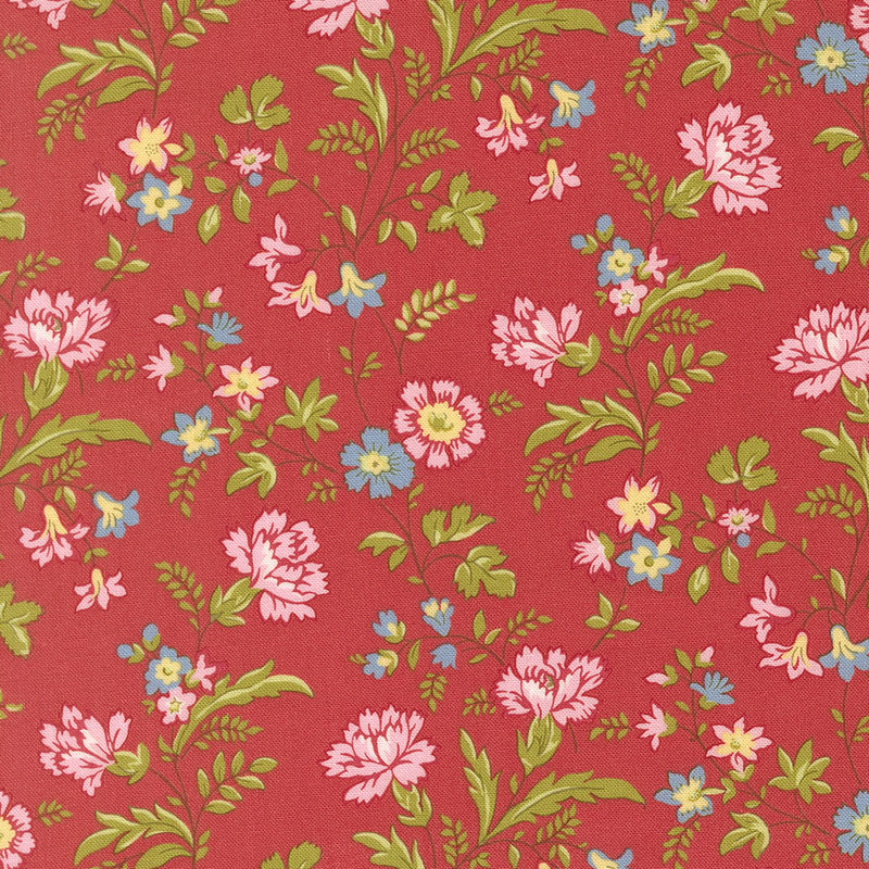 Meadowbrook By Brenda Riddle For Moda - Soft-Red