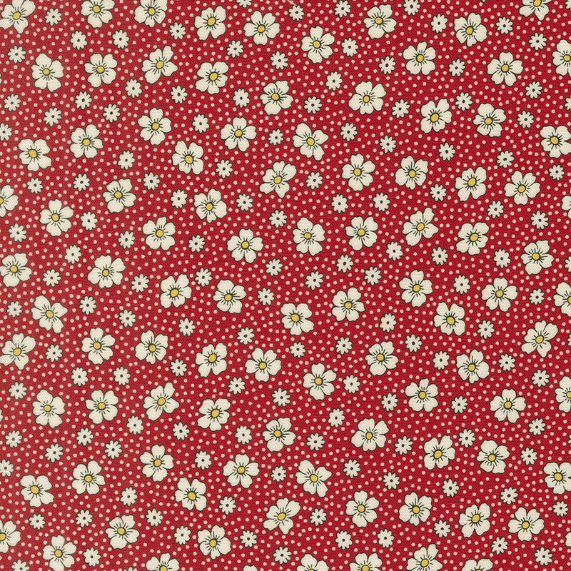 30\'s Playtime Iris\'s Garden By Linzee Mccray For Moda - Scarlet