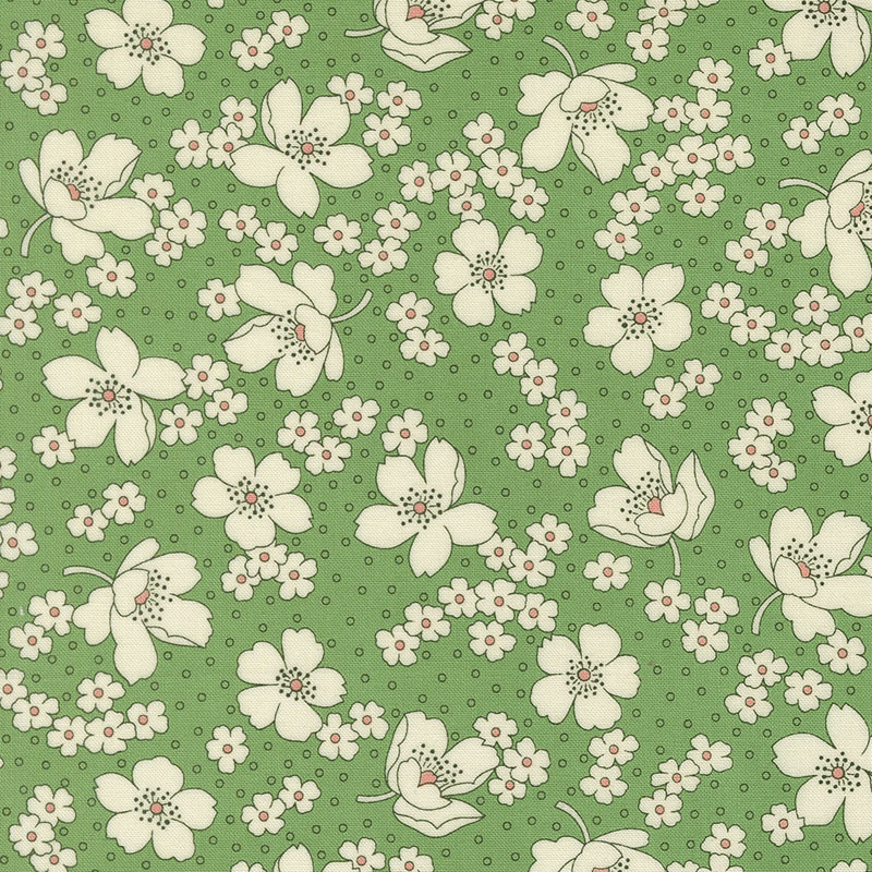 30\'s Playtime Iris\'s Garden By Linzee Mccray For Moda - Aloe