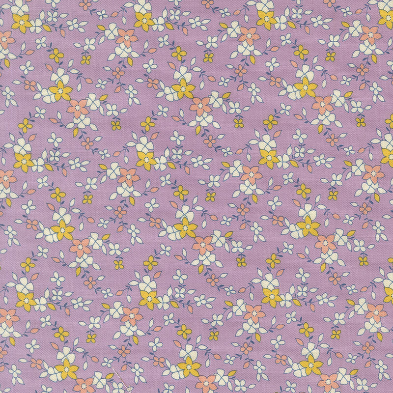 30\'s Playtime Iris\'s Garden By Linzee Mccray For Moda - Lilac